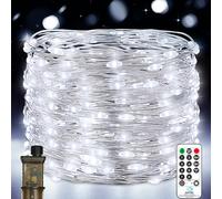 Vacoulery 18M Fairy Lights Plug in, Garden Lights Mains Powered, 150LEDs Outdoor Fairy Lights with Remote 8 Modes, Copper Wire String Lights Mains Powered for Indoor Wedding Christmas Patio