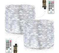 Vacoulery 18M Fairy Lights Plug in, Garden Lights Mains Powered, 150LEDs Outdoor Fairy Lights with Remote 8 Modes, Copper Wire String Lights Mains Powered for Indoor Wedding Christmas Patio