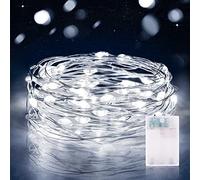 Vacoulery Fairy Lights Battery Powered, 2M 20LED Copper Wire Light with Timer for Indoor Outdoor Lighting, Tree Decoration, Party, Patio - 1 Pack