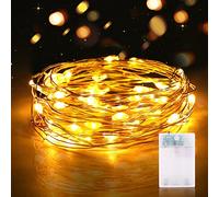 Vacoulery Fairy Lights Battery Powered, 2M 20LED Copper Wire Light with Timer for Indoor Outdoor Lighting, Tree Decoration, Party, Patio - 1 Pack