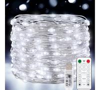 Vacoulery Fairy Lights Plug in, 15M USB Fairy Lights with 8 Modes Waterproof Indoor Copper String Lights Remote Control Timer String Lights for Bedroom Party Wedding Christmas Decoration