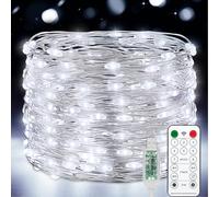 Vacoulery Fairy Lights Plug in, 15M USB Fairy Lights with 8 Modes Waterproof Indoor Copper String Lights Remote Control Timer String Lights for Bedroom Party Wedding Christmas Decoration