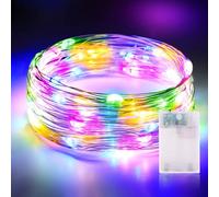Vacoulery LED Fairy Lights Battery Operated, 3 Meters 30LED Micro Wire Fairy String Lights with Timer Indoor Outdoor Lighting, Bedroom, Wedding Decor, Birthday Party Decoration (1 Pack, Multicolor)