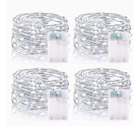 Vacoulery LED String Lights Battery Operated, 5M 50 LEDs Copper Wire Fairy Lights with Timer, Micro Wire Fairy String Lights for Indoor Outdoor Decoration Birthday Party Wedding Decor