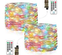 Vacoulery String Lights Mains Powered, 18M 150LEDs Outdoor Lights Mains Powered, Fairy Lights Plug in Waterproof with Timer, Garden Fairy Lights for Christmas Wedding Bedroom Decoration