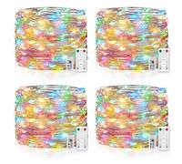 Vacoulery USB Fairy String Light, 15M 150Leds Silver Wire Lights with 8 Lighting Modes Remote Control USB Powered Led Fairy Lights with Timer for Bedroom Halloween Christmas Decoration