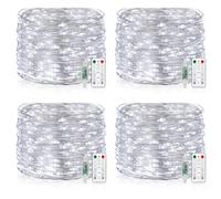 Vacoulery USB Fairy String Light, 15M 150Leds Silver Wire Lights with 8 Lighting Modes Remote Control USB Powered Led Fairy Lights with Timer for Bedroom Halloween Christmas Decoration