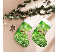 Vacsax Christmas Stockings Personalized Christmas Stocking Tortoise Turtle Jumping Print Large Xmas Stockings Fireplace Hanging Stockings for Family Holiday Party Decorations