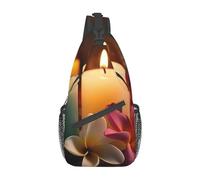 VACSAX Cross Chest Bag for Women Men Crossbody Bag Small Sling Bag Arrow Feather Dream Sling Backpack for Travel Hiking, Aromatic Candles, One Size