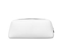 vacsAX Pencil Case, Silver, Solid, Minimalist, Unisex, Polyester, Zipper Closure, 1 Compartment