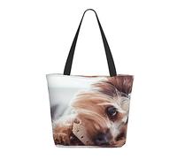 VACSAX Tote Bag for Women Yorkshire terrier Print Shoulder Bags Casual Handbags