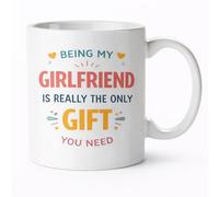 Vacso Trading Being My Girlfriend is The Only Gift You Need - Funny Valentine’s Day Mug for Her