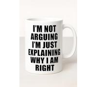 Vacso Trading Funny Quote Mug 11oz - “I’m Not Arguing” Coffee Mug - Humorous Gift for Men or Women - Office, Home & Work Mug - Sarcastic Novelty Cup