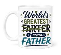 Vacso Trading World’s Greatest Farter Coffee Mug - Funny Father Mug Gift for Dad, Stepdad, Grandpa or Husband - Novelty Ceramic Mug for Father’s Day, Birthday, Christmas