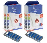 Vacspare FJM Microfibre Bags 10 & Fresheners Compatible With Miele Vacuums