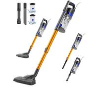 VACTechPro Corded Vacuum Cleaner, 32Kpa/600W/7M, Lightweight 3-in-1 Handheld Vacuum with 800ML Dustbin, Double Handle Design Powerful Stick Vacuum for Carpet, Pet Hair