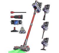 VACTechPro F02 Ultra Cordless Vacuum Cleaner, 48KPA/550W/70min Stick Vacuum with 1.5L Dustbin, Wall-mounted Charging/Removable Battery, Anti-Tangled Handheld Vacuum for Hard Floors Carpet Car Pet Hair