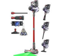 VACTechPro Upgraded F02 Ultra Cordless Vacuum Cleaner, 50KPa/600W/70Mins Self-Standing Stick Vacuum, Triple Anti-Tangled Handheld Vacuum with Detachable Battery for Hardwood Pet Carpet Home Stair Car