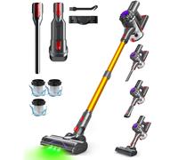 VACTechPro V15 Cordless Vacuum Cleaner, 35KPA 6-in-1 Stick Vacuum, Up to 45Mins Runtime Lightweight Vacuums with Detachable Battery, for Hardwood Flo