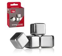 Vacu Vin 18603606 Ice Cubes for Whisky, Stainless Steel, Silver