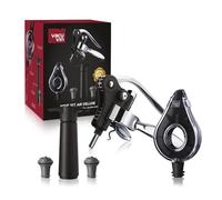 Vacu Vin 3890760 Wine Set Air Deluxe Accessory, Plastic 18/8 Stainless Steel, Black