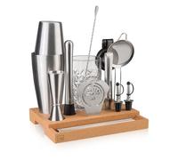 Vacu Vin Cocktail Set - Master 16-Piece Bartender Kit - Bar in a Box with Shaker, Knife, Jigger, Strainer & Tools - Compact Home Bar Set - Dishwasher Safe Professional Barware