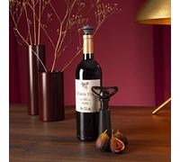 Vacu Vin Wine Saver Concerto Black Giftpack (1 pump, 3 Stoppers, 1 Crystal Server), Silicone, Einheitlich