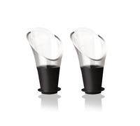Vacu Vin Crystal Wine Server Set of 2 - Black
