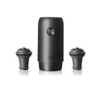 Vacu Vin Electric Wine Saver - With 2 Stoppers, Rechargeable Vacuum Stopper, Ideal for Preserving Up to 40 Bottles, Perfect for Home, Kitchen and Any Occasion - Includes Gift Box