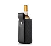Vacu Vin Flexible Artico Black - Wine Chiller and Cooler for Quick and Long Lasting Cooling - Versatile Cooler for Wine and Champagne Bottles - Ideal for Wine Gifts