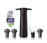 Vacu Vin Original Wine Saver Set Black (1 Pump. 3 St. 1 Crystal). Box