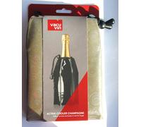 Vacu Vin Rapid Active Wine Cooler For Champagne and White Wine - Platinum