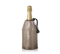 Vacu Vin Active Cooler Champagne Chiller - Reusable, Flexible Wine Bottle Cooler - Platinum, Gold - Champagne Cooler Sleeve For Standard Size Bottles - Insulated Champagne Bottle Chiller to Keep Cold