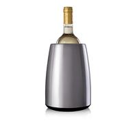 Vacu Vin Rapid Ice Elegant Wine Cooler - Stainless Steel | Chills bottles within minutes without ice using a reusable active cooling element, ideal for busy commercial bars.