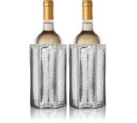 Vacu Vin Rapid Ice Wine Cooler - Silver, 7 1/2h (in), 176x145x25 (Pack of 2)