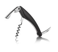 Vacu Vin Waiter’s Corkscrew - Professional Wine Opener with Double-Hinged Design, Foil Cutter & Bottle Opener - Compact 3-in-1 Wine Tool - Durable, Travel-Friendly Corkscrew for Bartenders & Home Use