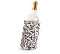 Vacu Vin Wine Bottle Chiller - Flexible Wine Cooler Sleeve - Reusable Ice Pack Bottle Cooler - Portable Wine Chiller for White Wine and Red Wine - Keith Haring