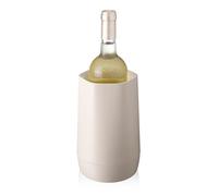 Vacu Vin Hexo Wine Chiller - Reusable, 2-in -1 Wine Bottle Cooler - Sand - Cooler Sleeve for Standard Size Bottles - Insulated Wine Bottle Chiller Made with Recycled Materials