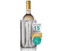 Vacu Vin Wine Cooler Sleeve - 178 x 140 x 25 mm (Pack of 1), Silver
