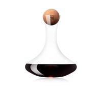 Vacu Vin Wine Decanter | Crystal Glass Carafe + Cork Stopper