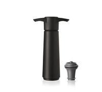 Vacu Vin Wine Saver Black + 1 Wine Bottle Stopper | Wine saver vacuum seal, keeps wine fresh up to 10 days, audible click, 1 reusable dishwasher-safe stopper, upright storage