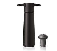 Vacu Vin Wine Saver - Black | 1 x Vacuum Pump + 1 x Vacuum Wine Stopper