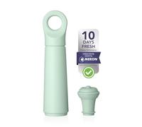 Vacu Vin Wine Saver Loop - Wine Vacuum Pump with 1 Vacuum Wine Stopper - Wine Bottle Stoppers with Vacuum Seal - Wine Preserver - Jade