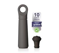Vacu Vin Wine Saver Loop - Wine Vacuum Pump with 1 Vacuum Wine Stopper - Wine Bottle Stoppers with Vacuum Seal - Wine Preserver - Graphite