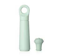Vacu Vin Wine Saver Loop - Designed and Made in The Netherlands - Vacuum Wine Stopper Keeps Your Wine Fresh for up to 10 Days - Reusable, Made with 98% Recycled Material - 1 Pump, 1 Stopper, Jade