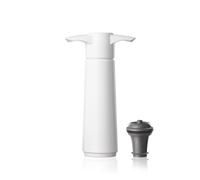 Vacu Vin Wine Saver Pump White with Vacuum Wine Stopper - Keep Your Wine Fresh for up to 10 Days - 1 Pump 1 Stopper - Reusable - Made in The Netherlands