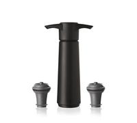 Vacu Vin Wine Saver Pump Black with Vacuum Wine Stopper - Keep Your Wine Fresh for up to 10 Days - 1 Pump 2 Stoppers - Reusable - Made in The Netherlands