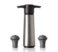 Vacu Vin Wine Saver Wine Pump Stainless Steel with 2 Vacuum Bottle Stoppers