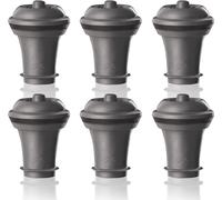 Vacu Vin Wine Saver Vacuum Stoppers Set of 6 - Gray, Airtight & Reusable