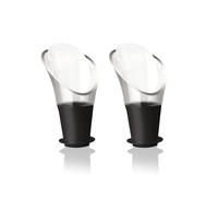 Vacu Vin Wine Server - Set of 2 Drip-Free Wine Pourers - Spill-Free Serving Spout for Red & White Wine - Easy Bottle Fit - Dishwasher Safe Wine Accessory - Clean & Elegant Wine Pour Control
